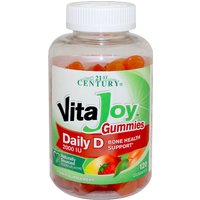VitaJoy Daily D Gummies 2000 IU, Chewable Vitamin D, 120 Gummies, 21st Century HealthCare