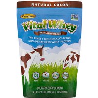 Vital Whey, Grass Fed Whey Protein, Natural Cocoa, 2.5 lb (1.13 kg), Well Wisdom
