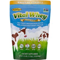 Vital Whey, Grass Fed Whey Protein, Natural Vanilla, 2.5 lb (1.13 kg), Well Wisdom