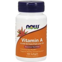 Vitamin A 10000 IU, 100 Softgels, NOW Foods