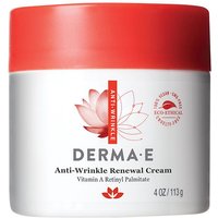 Derma E Anti-Wrinkle Renewal Cream with Vitamin A Retinyl Palmitate, 4 oz