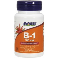 Vitamin B-1 (Thiamine) 100mg 100 Tabs, NOW Foods