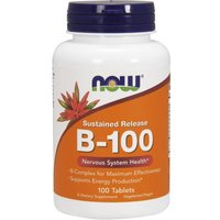 Vitamin B-100 Sustained Release, 100 Tablets, NOW Foods
