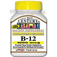 Vitamin B-12 1000 mcg 110 Tablets, 21st Century Health Care