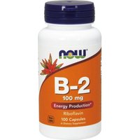 Vitamin B-2 (Riboflavin) 100mg 100 Caps, NOW Foods