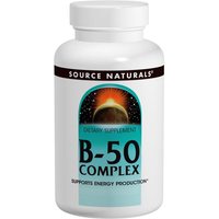 Vitamin B-50 (Vitamin B50) Complex Yeast Free 50mg 50 tabs from Source Naturals