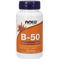 Vitamin B-50 Vegetarian, B Complex 100 Tabs, NOW Foods