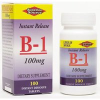 Vitamin B1 100 mg, 100 Instant Dissolve Tablets, Superior Source