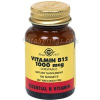 Vitamin B12 1000 mcg, 100 Nuggets, Solgar