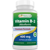 Vitamin B2 400 mg, 120 Vegetarian Capsules, Best Naturals