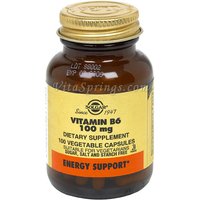 Vitamin B6 100 mg, 100 Vegetable Capsules, Solgar
