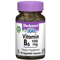 Vitamin B6 100 mg, 90 Vegetable Capsules, Bluebonnet Nutrition