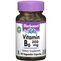 Vitamin B6 200 mg, 90 Vegetable Capsules, Bluebonnet Nutrition