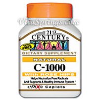 Vitamin C 1000 mg with Rose Hip 110 Tablets, 21st Century Health Care
