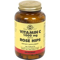 Vitamin C 1000 mg with Rose Hips, 100 Tablets, Solgar