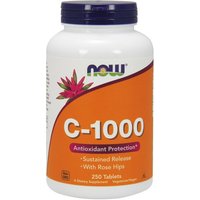 Vitamin C-1000 Time Released with Rose Hips 250 Tabs, NOW Foods
