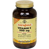 Vitamin C 500 mg Chewable - Juicy Orange Flavor, 90 Tablets, Solgar