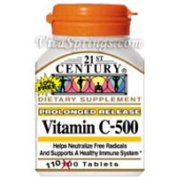 Vitamin C 500 mg Prolonged Release 110 Tablets, 21st Century Health Care