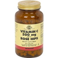 Vitamin C 500 mg with Rose Hips, 250 Tablets, Solgar
