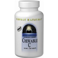 Vitamin C Acerola Chewable w/Bioflavonoids 120mg 250 tabs from Source Naturals