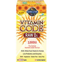 Vitamin Code RAW D3 2000 IU, Whole Food Vitamin D, 120 Vegetarian Capsules, Garden of Life