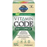 Vitamin Code RAW K-Complex, Whole Food Vitamin K Formula, 60 Vegan Capsules, Garden of Life