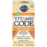 Vitamin Code RAW Vitamin C, 500 mg Whole Food with Bioflavonoids, 120 Vegan Capsules, Garden of Life