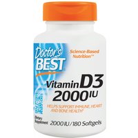Vitamin D3 2000 IU, 180 Softgels, Doctors Best