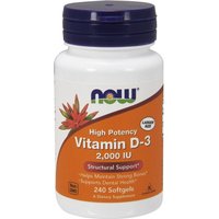 Vitamin D-3 2000 IU, 240 Softgels, NOW Foods