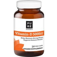 Vitamin-D 5000 IU D3, 30 Vegetarian Capsules, Pure Essence Labs