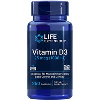 Vitamin D3 1000 IU, 250 Softgels, Life Extension