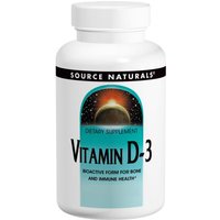 Vitamin D-3 10,000 IU, 60 Softgels, Source Naturals