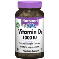 Vitamin D3 1000 IU, 90 Vegetable Capsules, Bluebonnet Nutrition