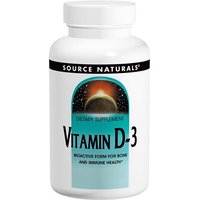 Vitamin D-3 2000 IU, Value Size, 400 Capsules, Source Naturals