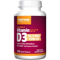 Vitamin D3 2500 IU Cholecalciferol, 100 Softgels, Jarrow Formulas