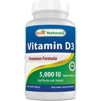 Vitamin D3 5000 IU, 360 Softgels, Best Naturals