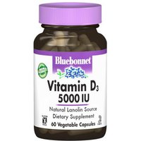Vitamin D3 5000 IU, 120 Vegetable Capsules, Bluebonnet Nutrition