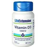 Vitamin D3 7000 IU, 60 Softgels, Life Extension