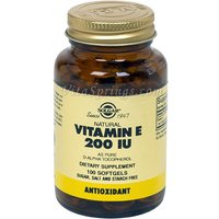 Vitamin E 200 IU Alpha, 100 Softgels, Solgar