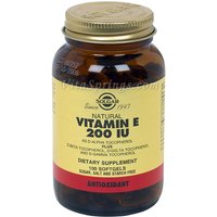 Vitamin E 200 IU Mixed (200 IU d-Alpha Tocopherols & Mixed Tocopherols), 100 Softgels, Solgar