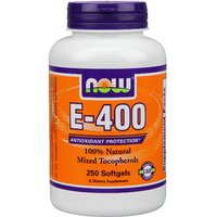 Vitamin E 400 IU, Mixed Tochopherols/Unesterified, 250 Softgels, NOW Foods
