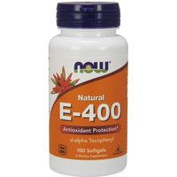 Vitamin E-400 D-Alpha Tocopheryl Acetate 100 Gels, NOW Foods