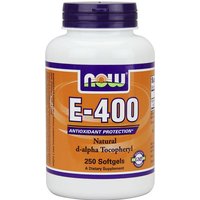 Vitamin E-400 D-Alpha Tocopheryl Acetate 250 Gels, NOW Foods