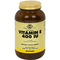 Vitamin E 400 IU Alpha, 250 Softgels, Solgar