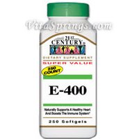 Vitamin E 400 IU Dl Alpha 250 Softgels, 21st Century Health Care