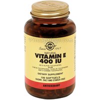 Vitamin E 400 IU Mixed (400 IU d-Alpha Tocopherols & Mixed Tocopherols), 100 Softgels, Solgar