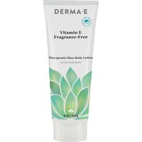 Derma E Vitamin E Therapeutic Shea Body Lotion, Fragrance-Free, 8 oz