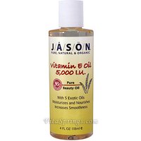 Vitamin E Oil 5000 IU Pure Beauty Oil 4 oz, Jason Natural