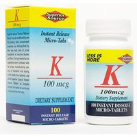 Vitamin K 100 mcg, 100 Instant Dissolve Tablets, Superior Source