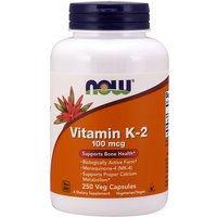 Vitamin K-2 100 mcg, 250 Veg Capsules, NOW Foods